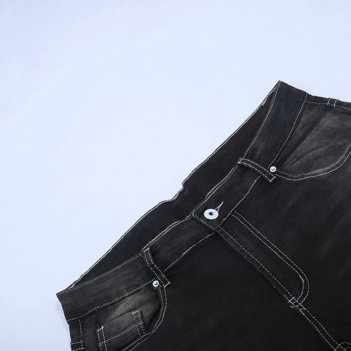 VogueWay Men's Skinny Black Low Rise Slim Jeans
