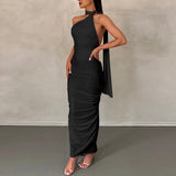 VogueWay Elegant Satin Maxi Dress