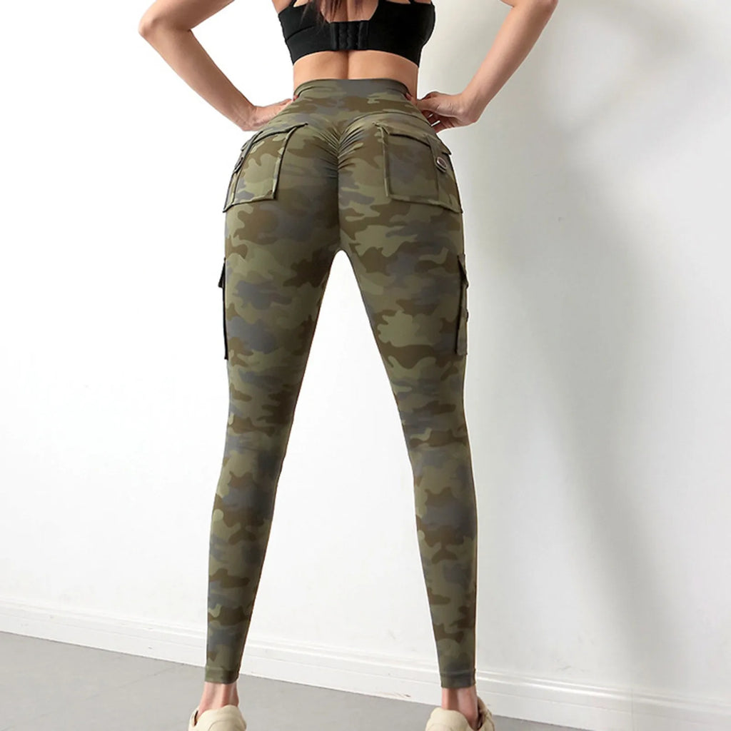 VogueWay Women's Casual Camouflage Yoga Pants