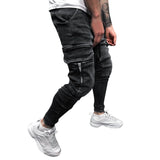 VogueWay Men's Skinny Hip Hop Sweatpants Cargo Jeans